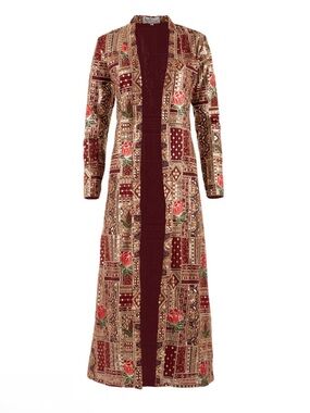 HoliCHIC Divya Kimono in Maroon size XS